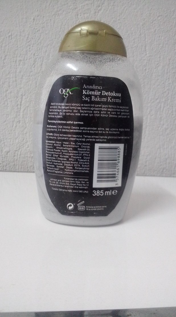 Karbonlu Detox Arındırıcı Saç Kremi 385 ml - Görsel 5