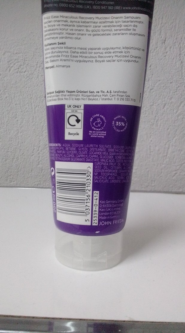 John Frieda Frizz Ease Onarıcı Şampuan 250ml - Görsel 4