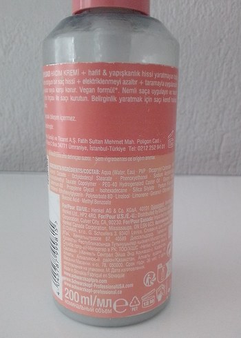 Schwarzkopf  upload hacim saç kremi - Görsel 5