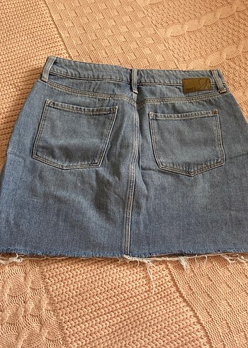 Mavi Günlük Kullanım İçin Midi Denim Etek