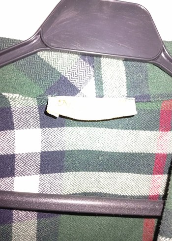 Uzun Kollu Yeşil Ekose Kadın trençkot - Görsel 4