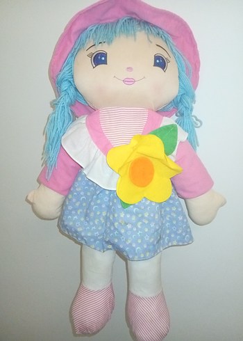 Pastel Pembe Renkli Yumuşak Bez Bebek - Görsel 2