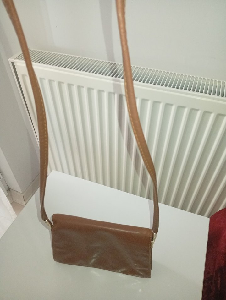 Taba Deri Kadın Çanta - Görsel 4