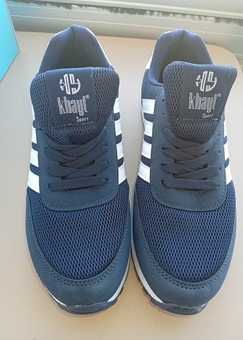 39 Beden Lacivert Erkek Spor Ayakkabı Velcro Bağcıklı