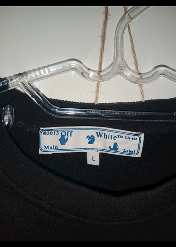 Off-White Siyah Baskılı Sweatshirt - Görsel 3