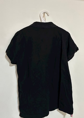 Tommy Siyah Pamuklu Polo Tişört - Görsel 6