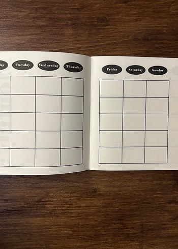 Tarihsiz ajanda, haftalık ve aylık Daymood - Görsel 4