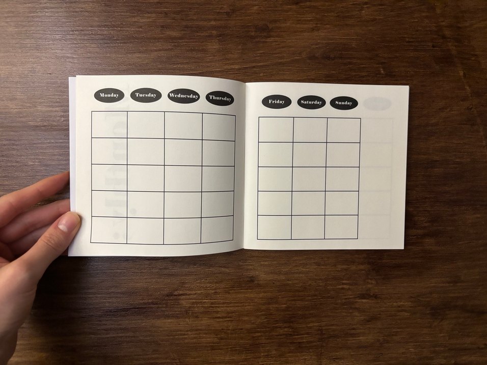 Tarihsiz ajanda, haftalık ve aylık Daymood - Görsel 4