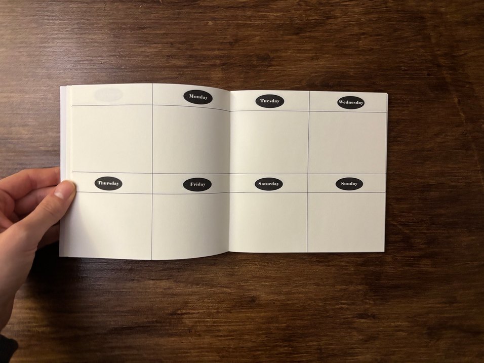 Tarihsiz ajanda, haftalık ve aylık Daymood - Görsel 3