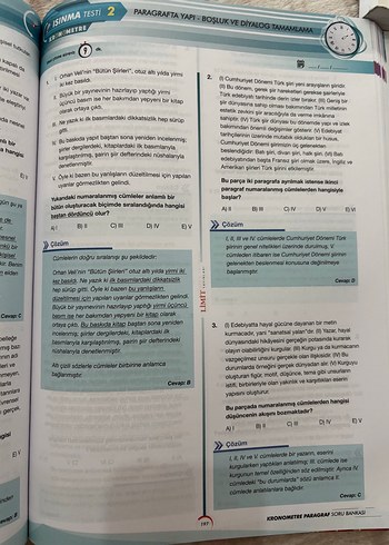 Beden Kronometre Paragraf Soru Bankası - Limit Yayınları