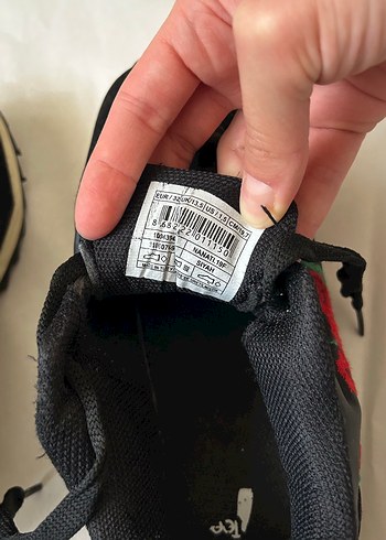 32 Beden siyah Renk Nakışlı Siyah Çocuk Spor Ayakkabı