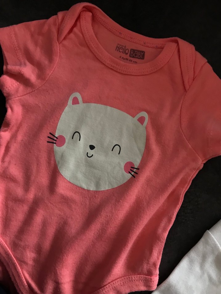 Pembe Kısa Kollu Bebek Takımı - Görsel 2