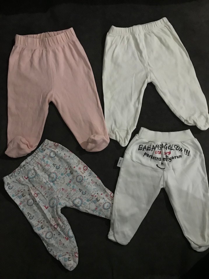 Kız Bebek Pamuklu Rahat Kesim Pantolonlar - Görsel 2