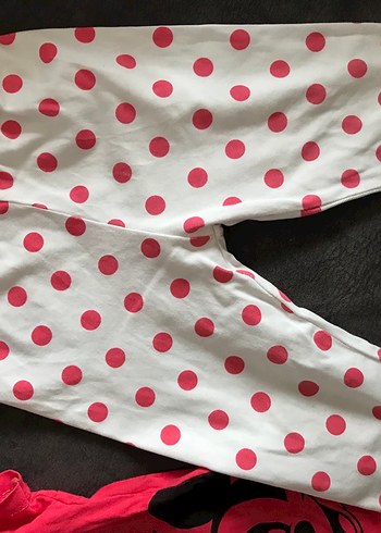 Minnie Mouse Baskılı Bebek Kız Takımı - Görsel 3