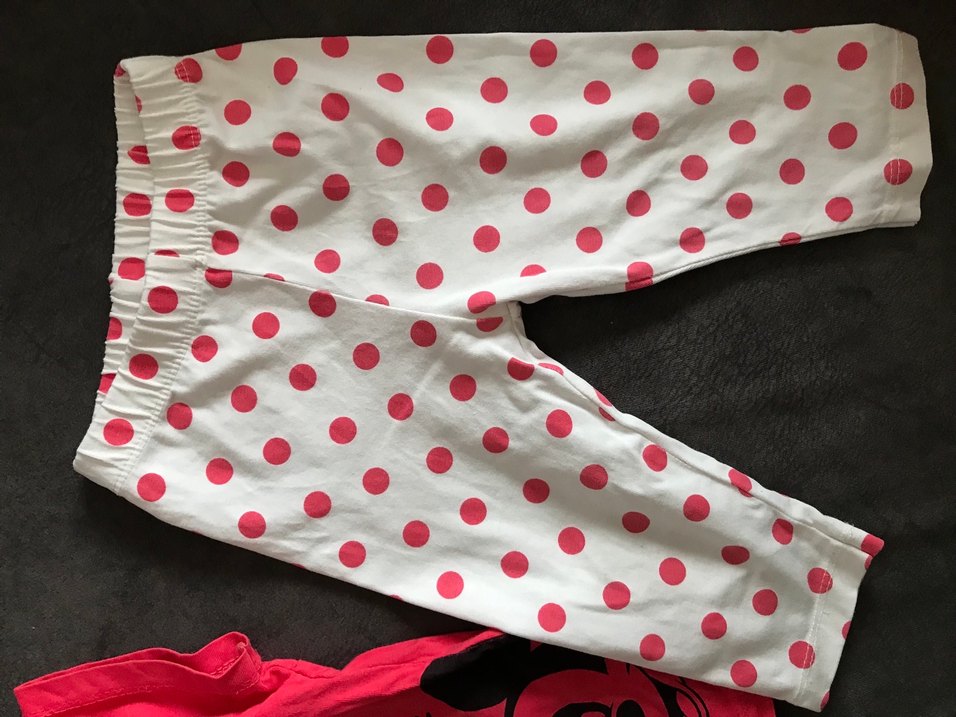 Minnie Mouse Baskılı Bebek Kız Takımı - Görsel 3