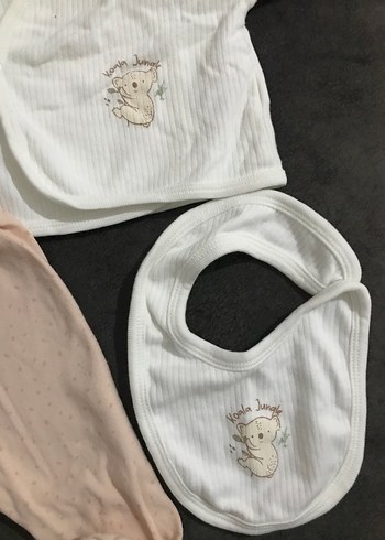 Bebek Kız Uzun Kollu Beyaz Takım - Görsel 3