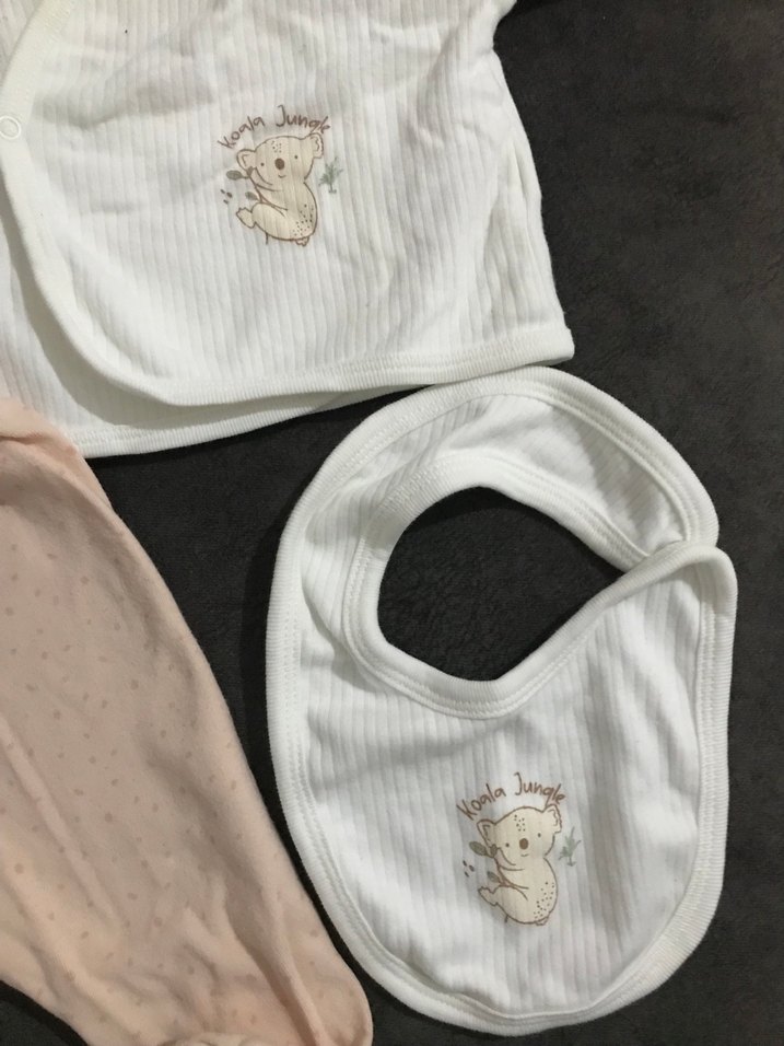 Bebek Kız Uzun Kollu Beyaz Takım - Görsel 3