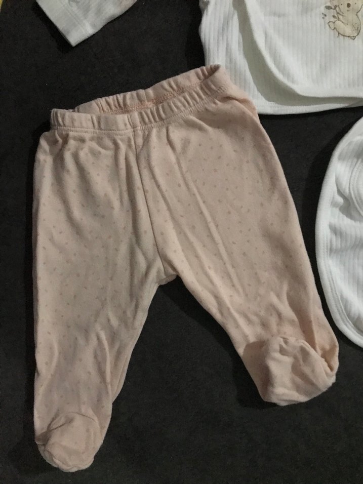 Bebek Kız Uzun Kollu Beyaz Takım - Görsel 2