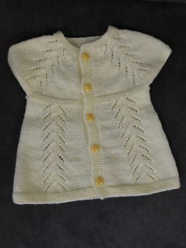 Kız Bebek Örgü Hırka-Patik - Görsel 2