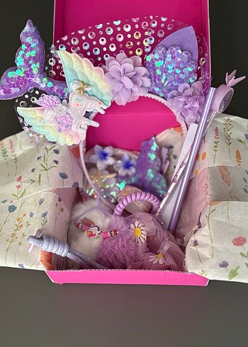 Parlak Mor Unicorn Temalı Çocuk Aksesuar Kutusu