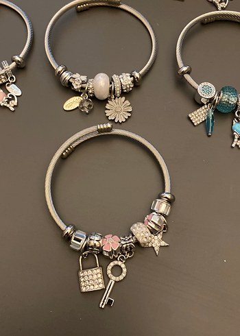 Beden çeşitli Renk Bohem Çok Renkli Boncuklu Kadın Bileklik-Pandora