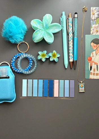 Mavi Renkli Aksesuar Hediye Kutusu - Görsel 2