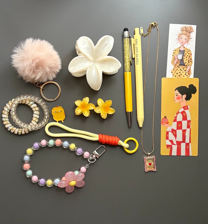 Sarı Renkli Aksesuar Hediye Seti - Görsel 2