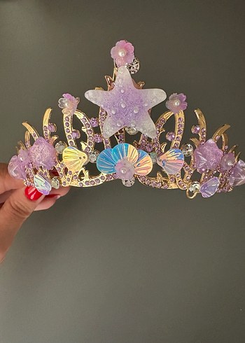 Mor Payetli Deniz Temalı Taç - Görsel 2