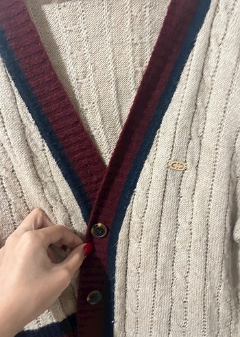 US. Polo Uzun Kol Triko Kadın Hırka - Görsel 3