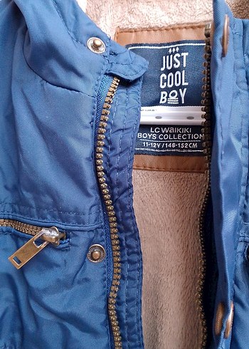 LC Waikiki Erkek Çocuk Kapüşonlu Mavi Denim Ceket