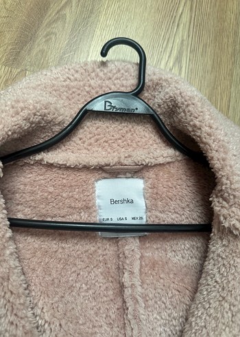 Bershka Kürklü Bej Süet Kadın Ceket