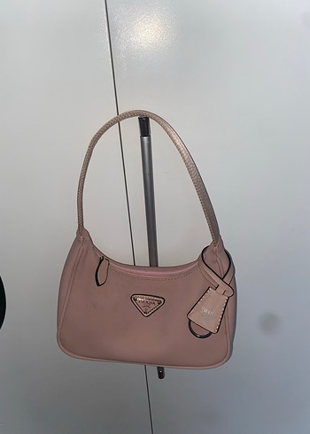 Bej Deri Minimalist Kadın Omuz Çantası