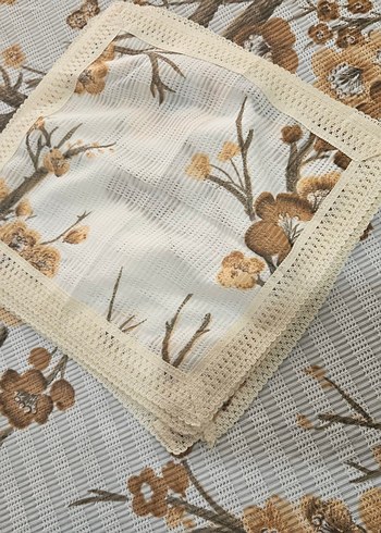 vintage 50 senelik masa örtüsü takımı - Görsel 5