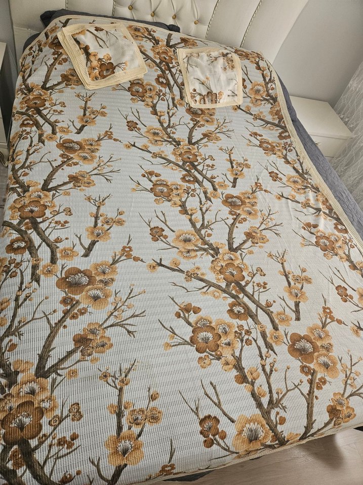 vintage 50 senelik masa örtüsü takımı - Görsel 2