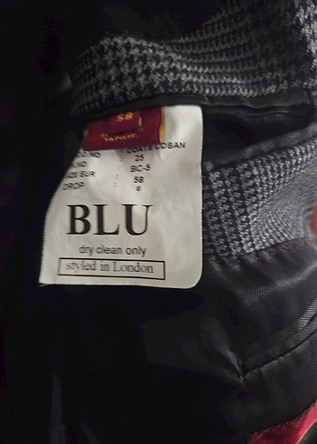 Blu marka gri çizgili erkek ceket - Görsel 4