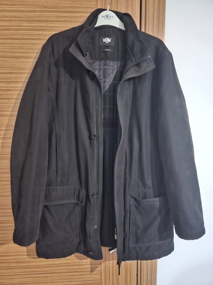 KIĞILI SİYAH ERKEK KABAN - Görsel 2