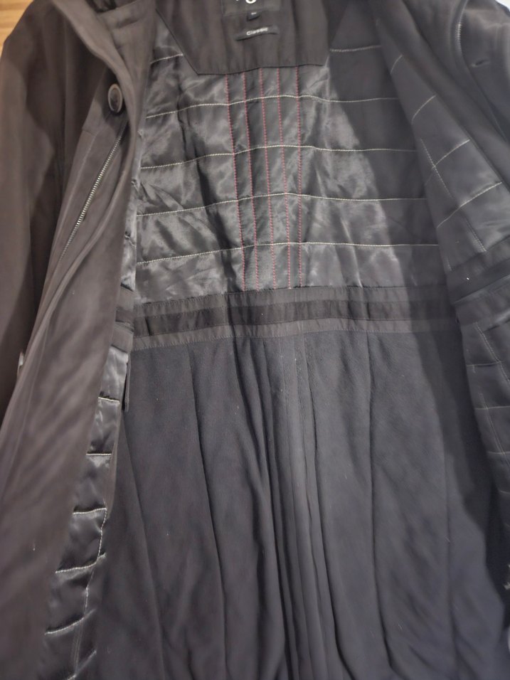 KIĞILI SİYAH ERKEK KABAN - Görsel 4