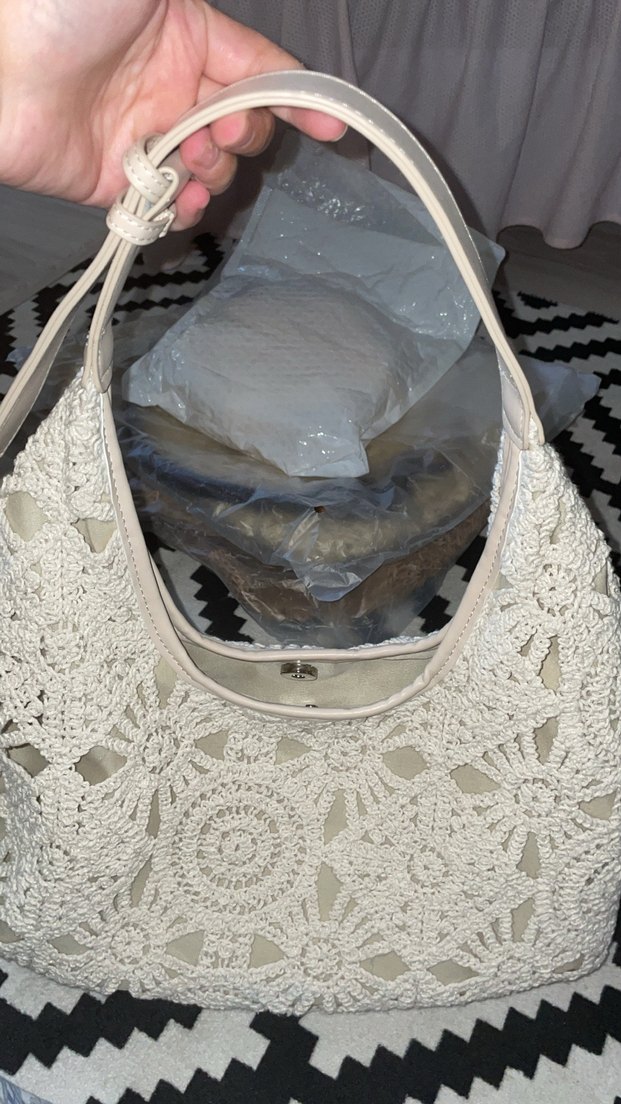 Dantel İşlemeli Bohem Örgü Kadın Çanta - Görsel 2