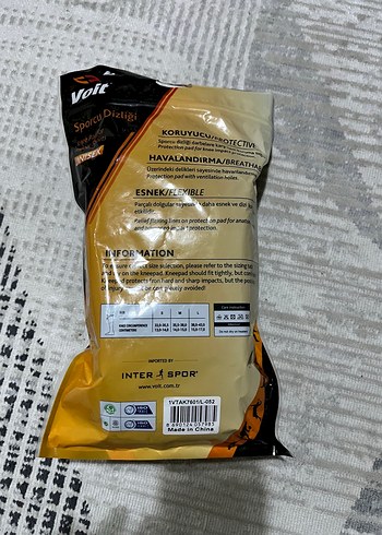 VOİT Siyah voleybol Diz Koruyucu Velcro Bantlı - Görsel 6