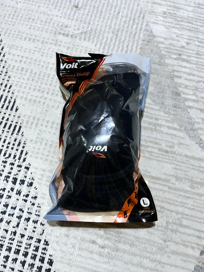 VOİT Siyah voleybol Diz Koruyucu Velcro Bantlı - Görsel 2