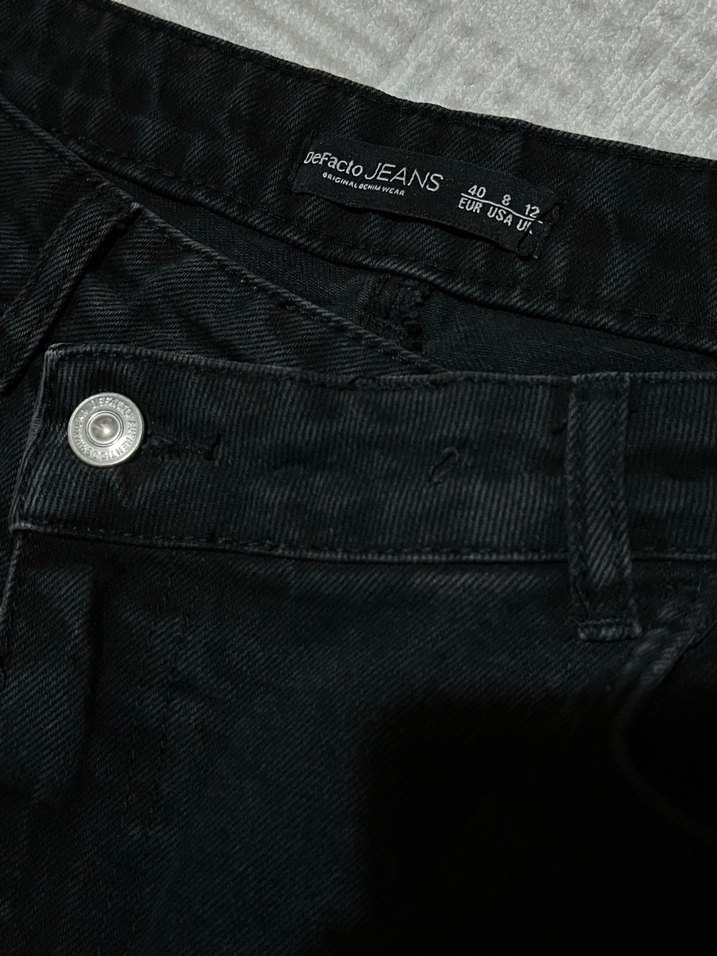 Siyah Kot Pantolon - Görsel 2