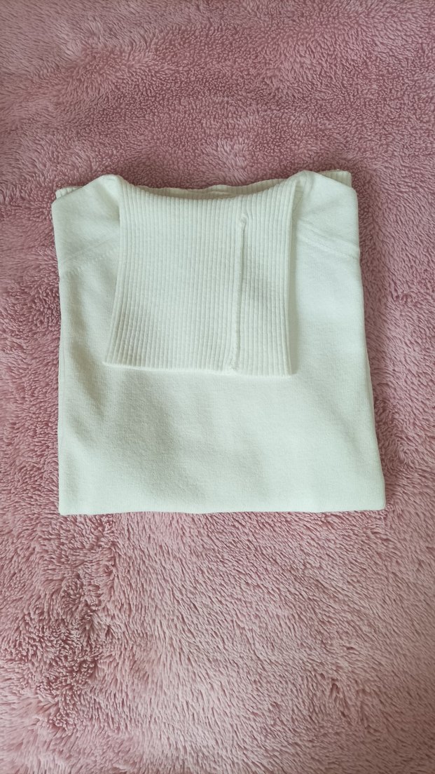 kadın yünlü beyaz badi - Görsel 5