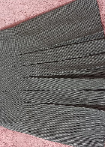 Gri Pilili Midi Kadın Etek - Görsel 2