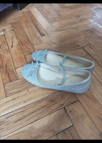 Kız Çocuk Gri Fiyonk Detaylı Babet - Görsel 6