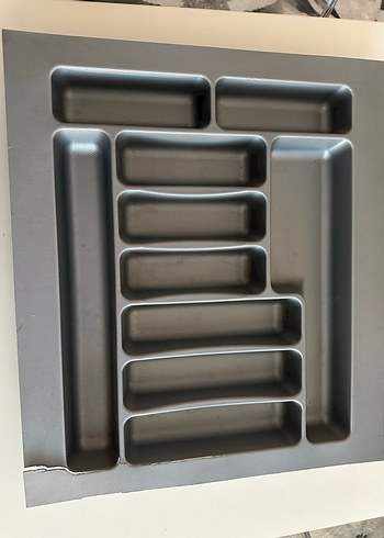 Nakışlı Vintage Kırmızı Supla ve çekmece içi kaşıklık - Görsel 3