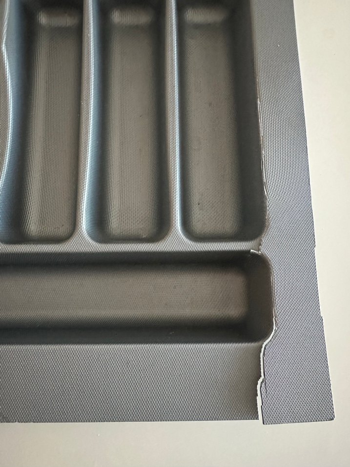 Nakışlı Vintage Kırmızı Supla ve çekmece içi kaşıklık - Görsel 4