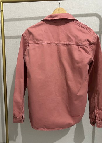 H&M Düğmeli Pembe Kadın Gömlek - Görsel 3