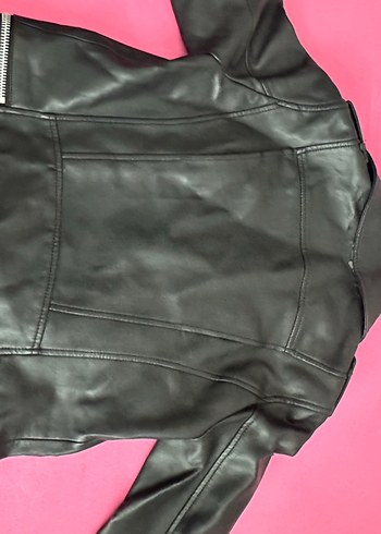 Mango Siyah Deri Biker Ceket - Görsel 2