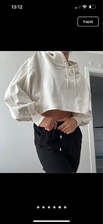 m Beden beyaz Renk Puma Sweatshirt