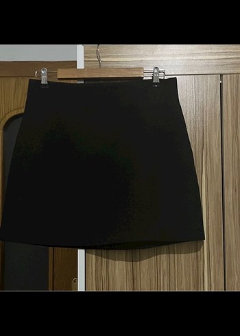 Zara Siyah Basic Mini Etek